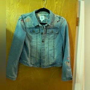 Art Class embroidered jean jacket XL(14/16)